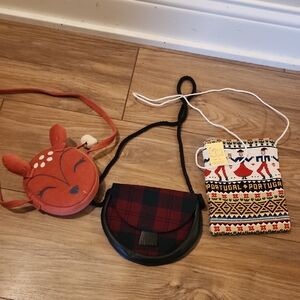 Kids Deer Crossbody Bag - Orange